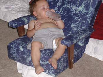 Scott in his new chair 001