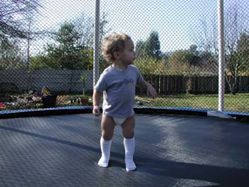 Scott's new Trampoline from Grandma 001