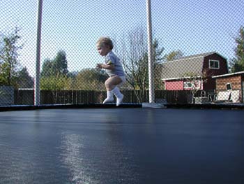 Scott's new Trampoline from Grandma 008