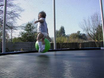 Scott's new Trampoline from Grandma 009