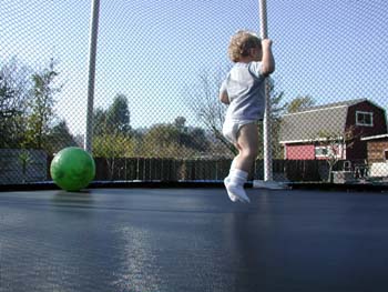 Scott's new Trampoline from Grandma 010