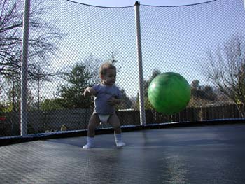 Scott's new Trampoline from Grandma 011